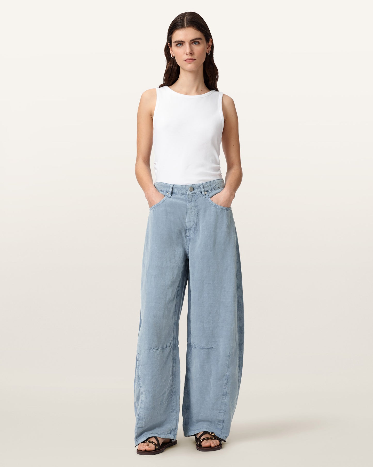 Light Blue Color Jett Trouser from AllSaints