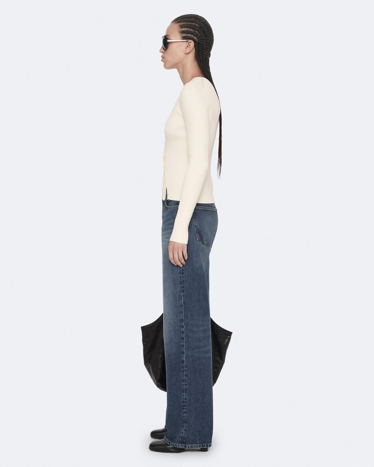 Chalk White Color Cruz Button Through Cardigan from AllSaints