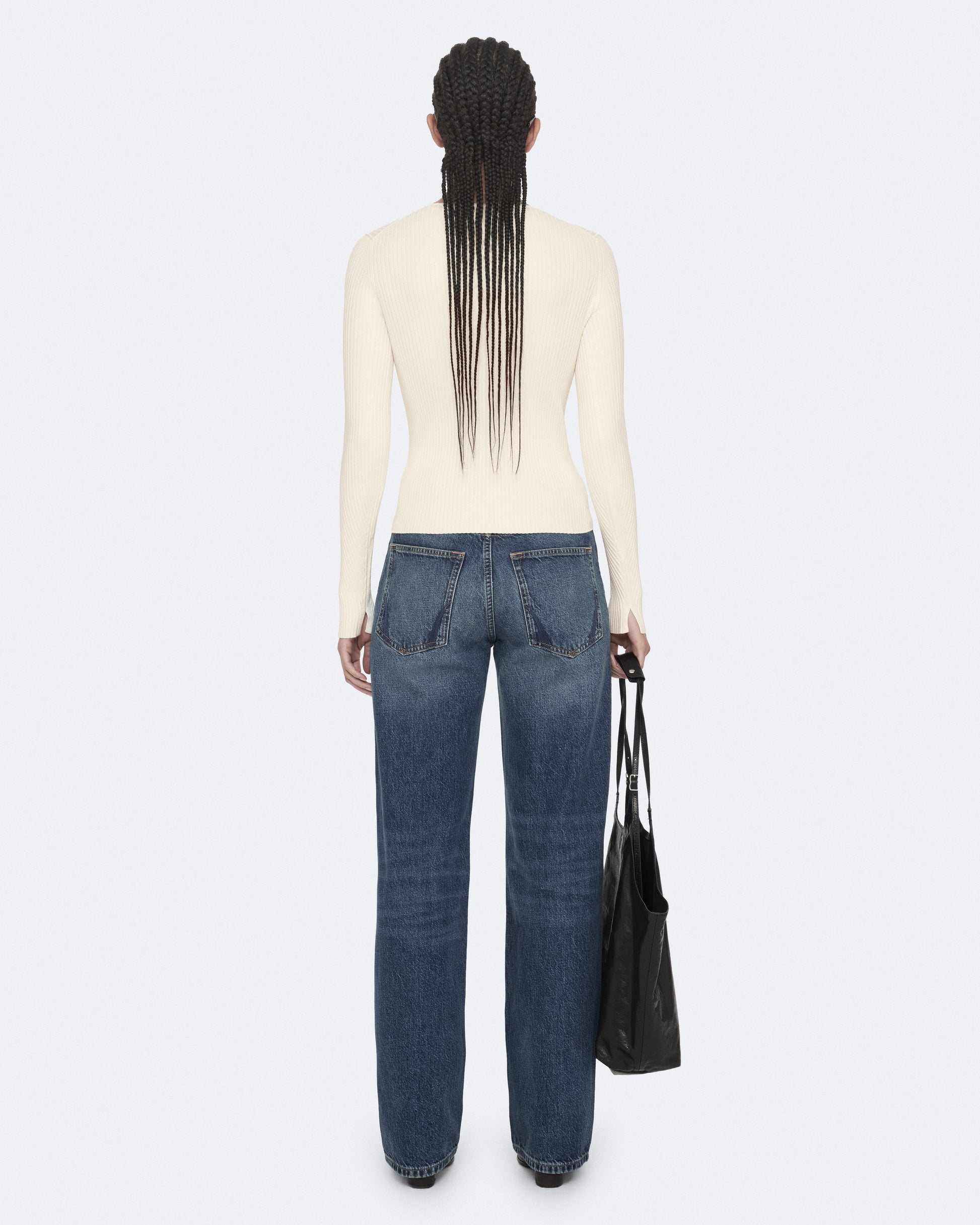 Chalk White Color Cruz Button Through Cardigan from AllSaints
