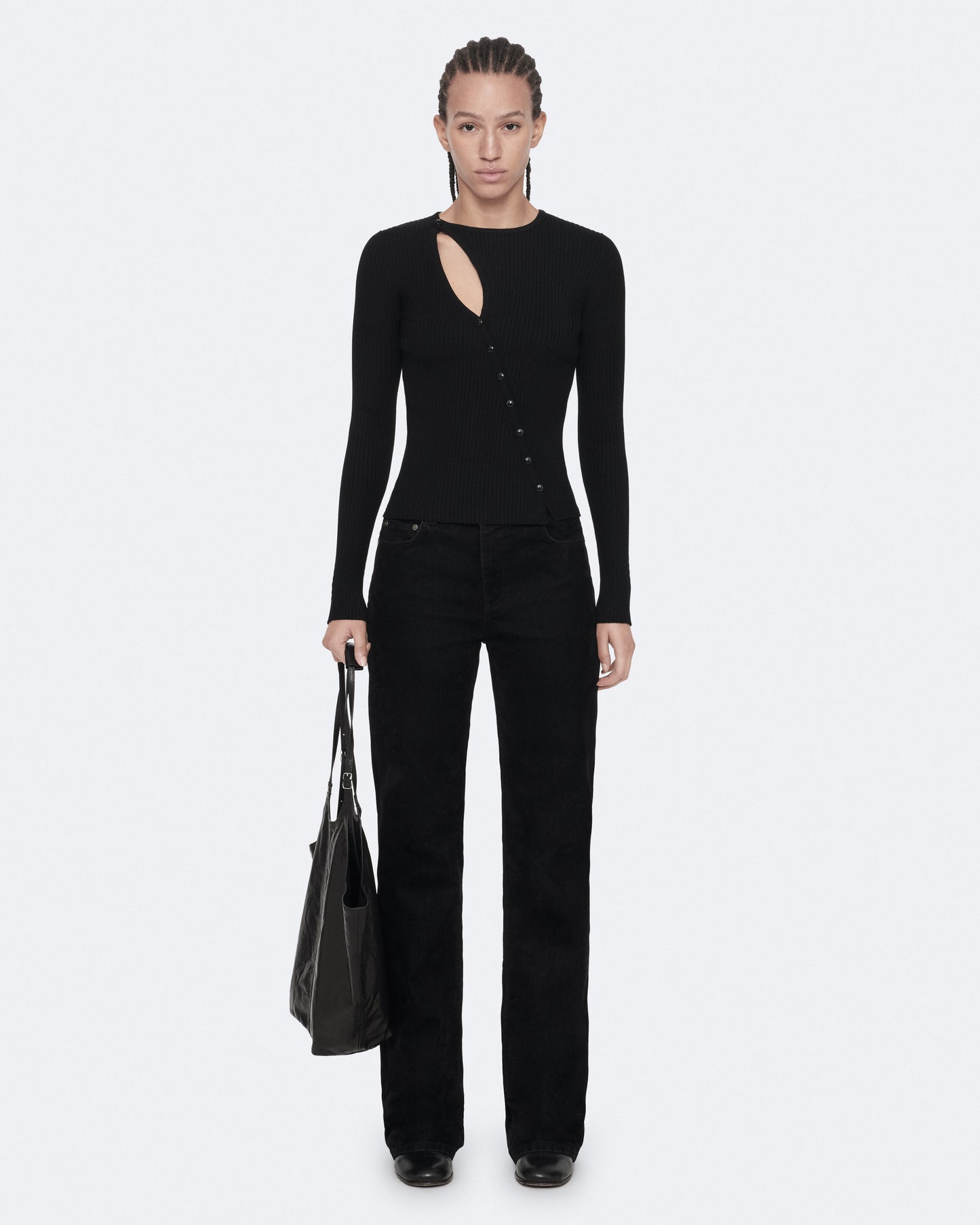 Black Color Cruz Button Through Cardigan from AllSaints