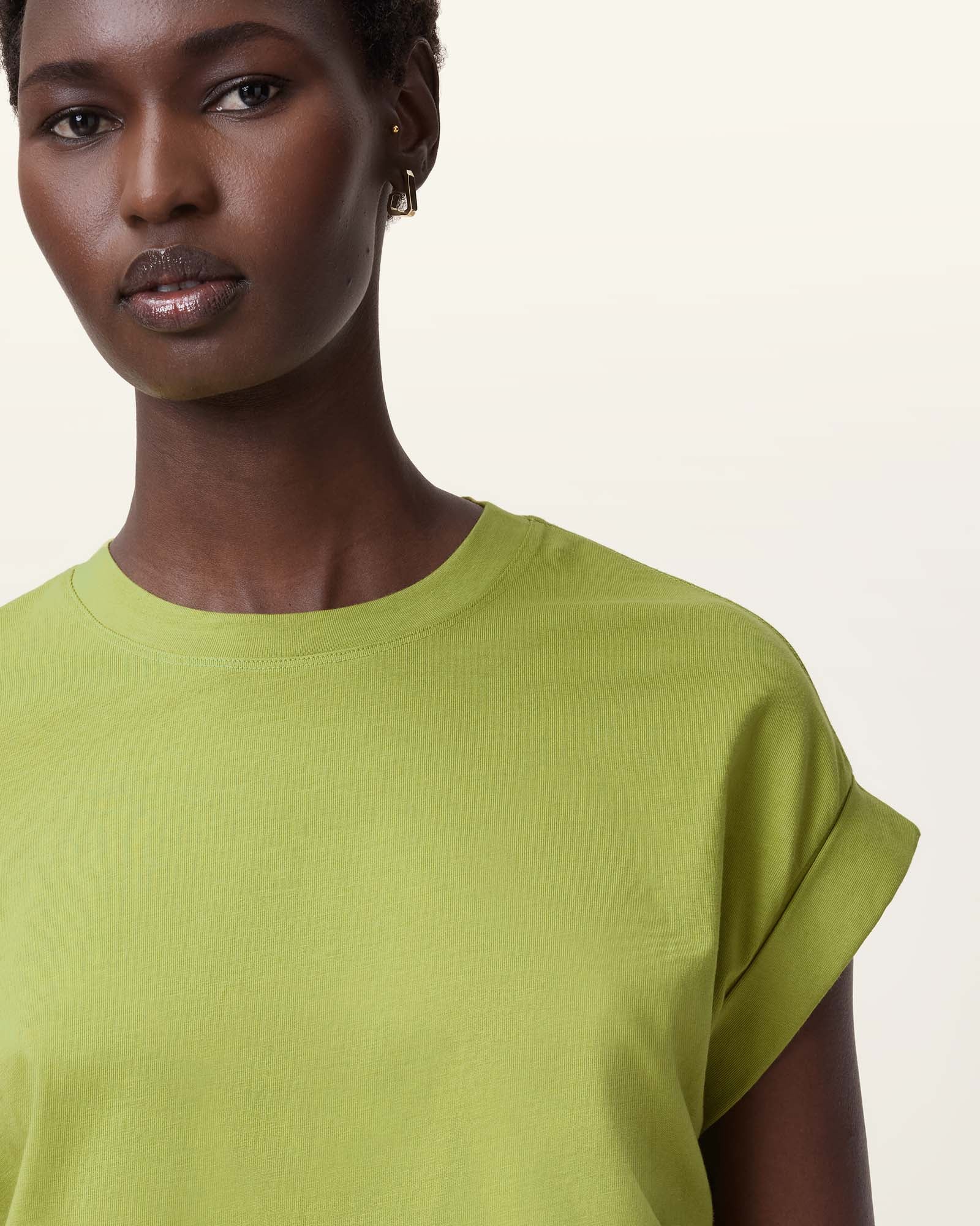 UNITY GREEN Color Mira Tee from AllSaints