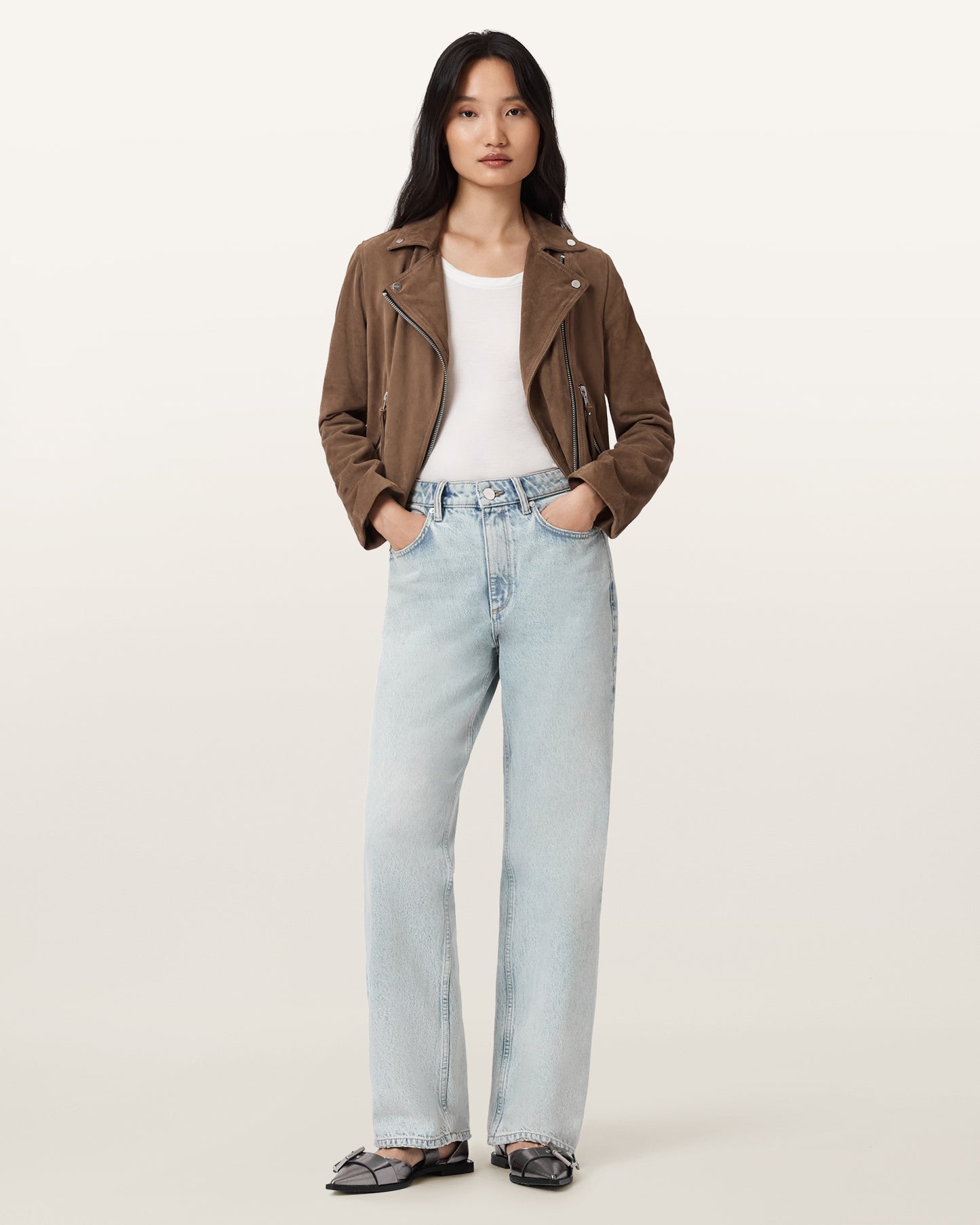 SNOW INDIGO BLUE Color Brooklyn Jean from AllSaints