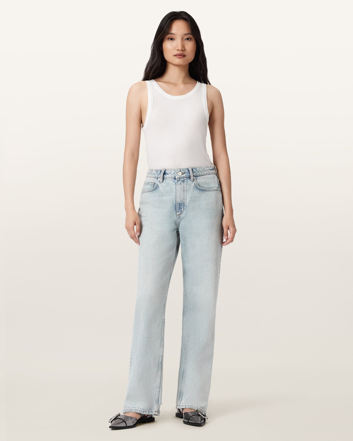 SNOW INDIGO BLUE Color Brooklyn Jean from AllSaints