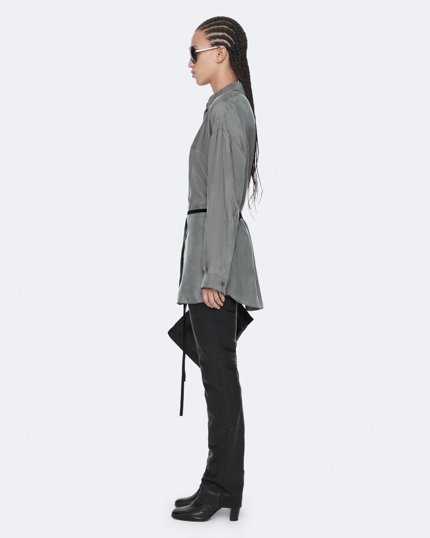 SHADOW GREY Color Ilana Shirt from AllSaints