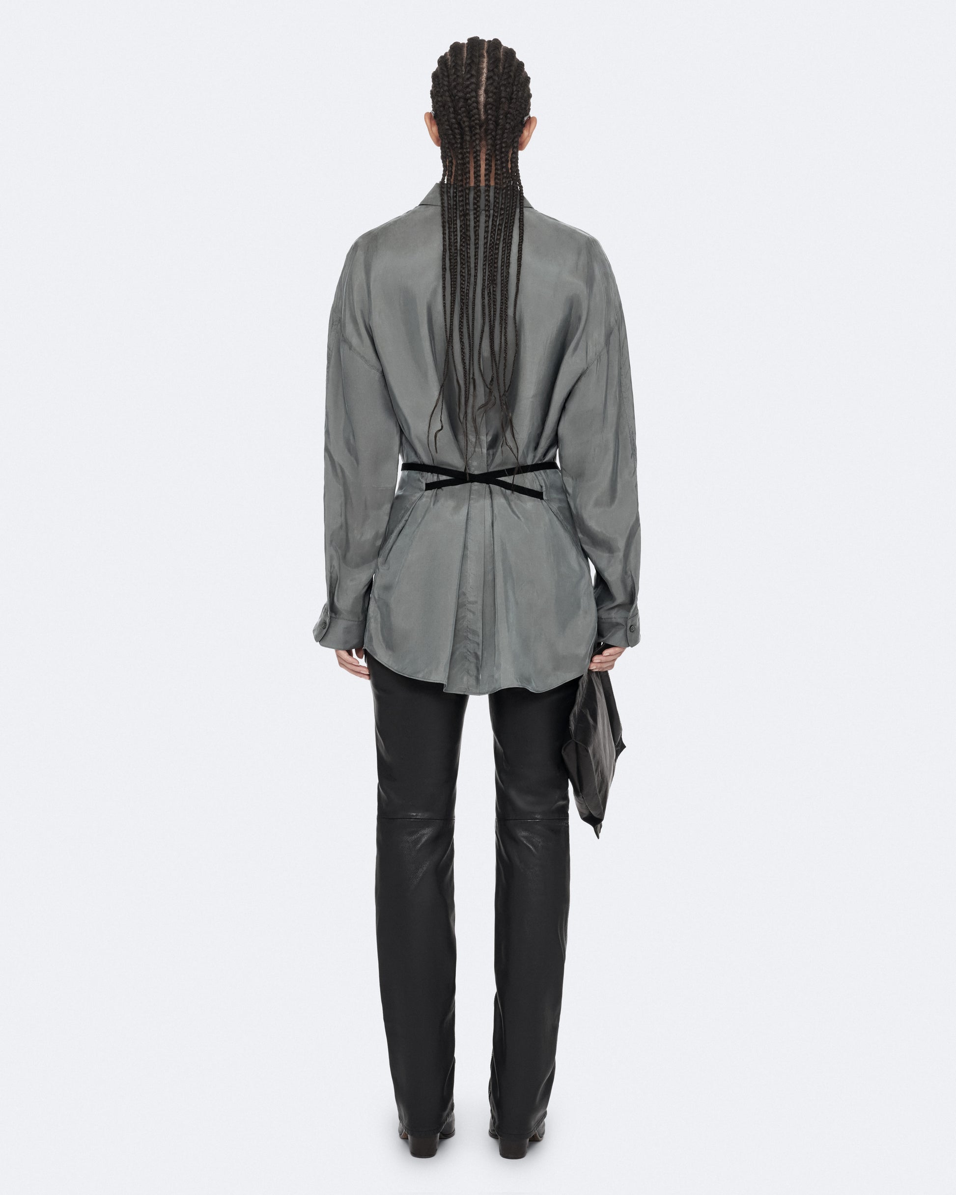 SHADOW GREY Color Ilana Shirt from AllSaints