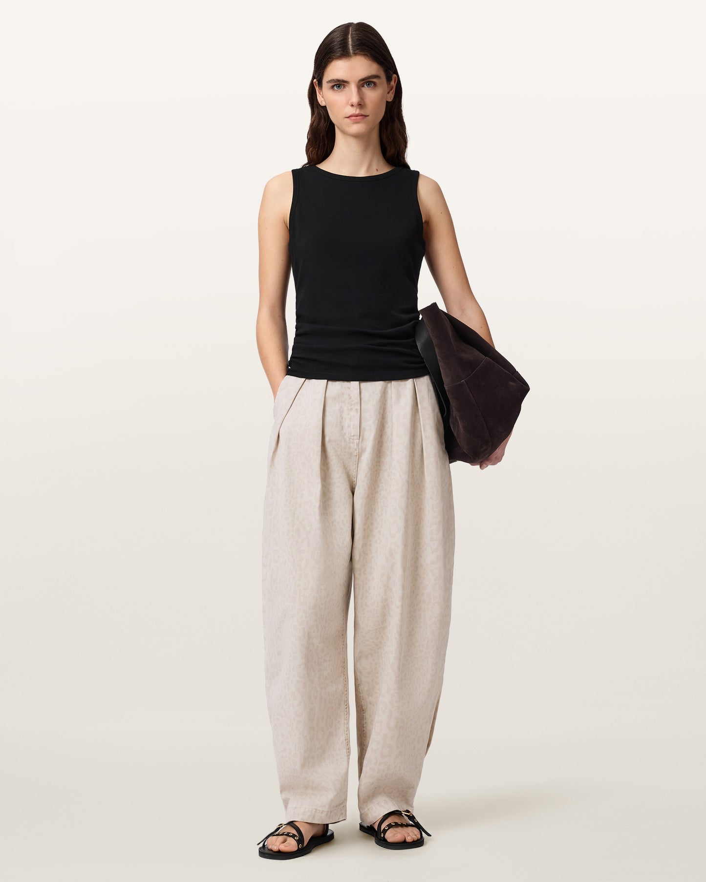 LEPPO CREAM WHITE Color Becca Denim Trouser from AllSaints