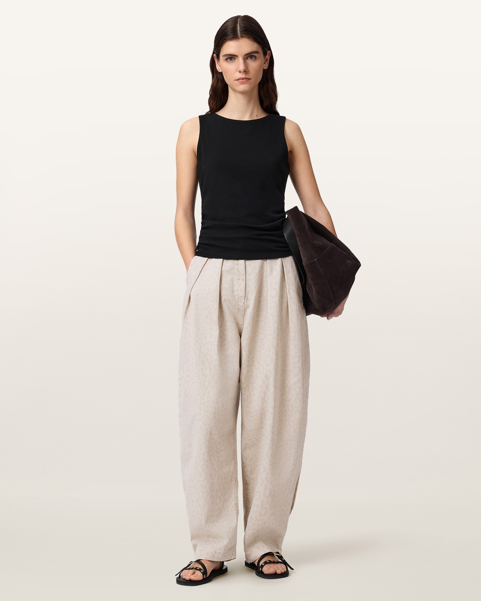 LEPPO CREAM WHITE Color Becca Denim Trouser from AllSaints
