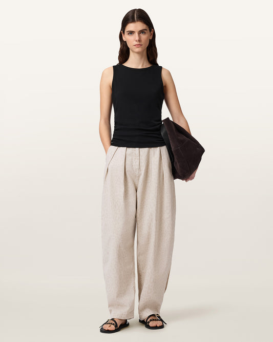 LEPPO CREAM WHITE Color Becca Denim Trouser from AllSaints