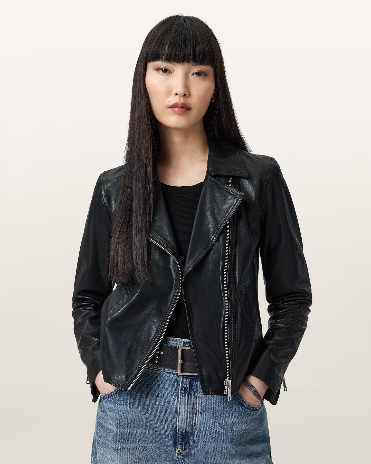 Vela Biker Leather Jacket