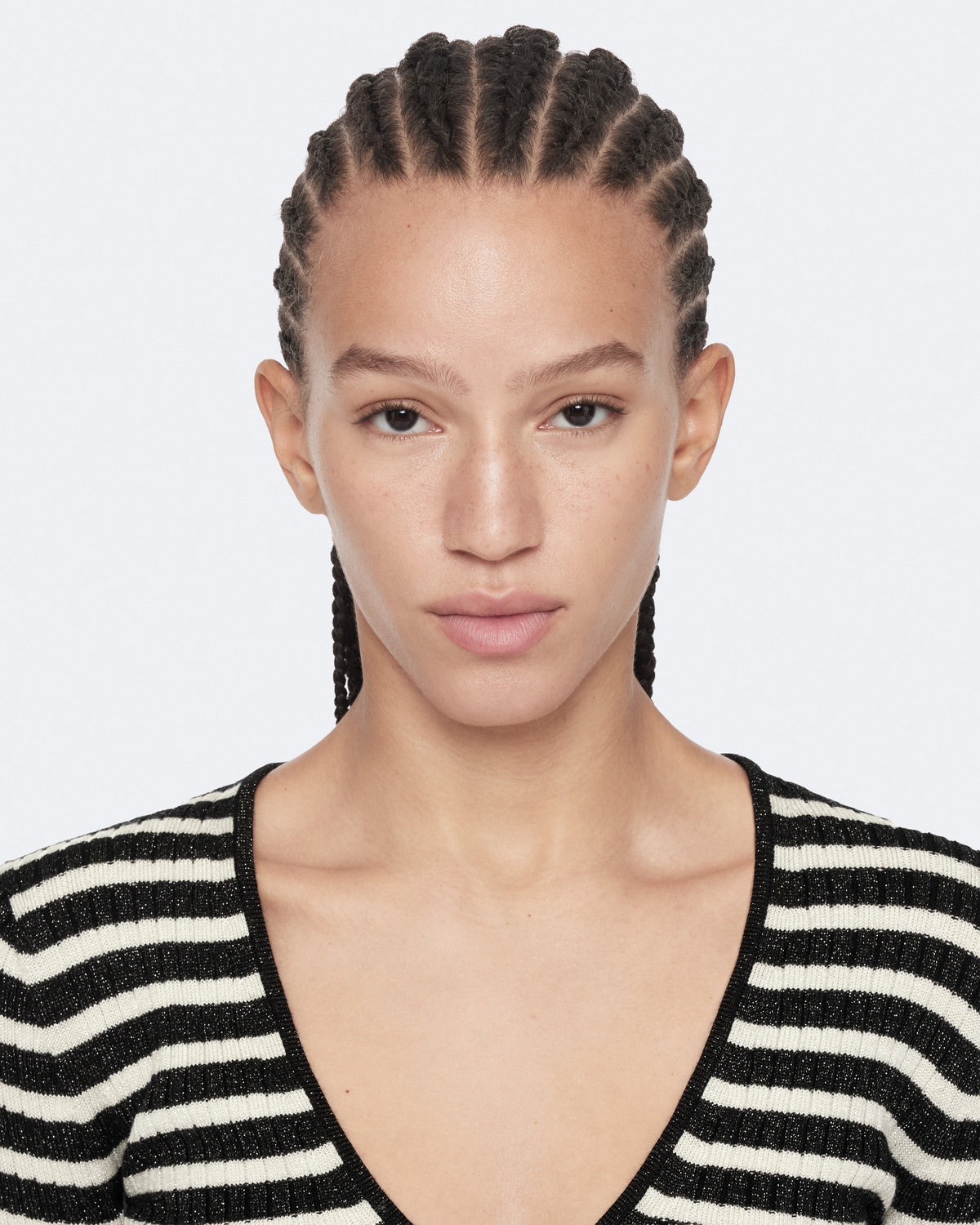 Kay Stripe V Neck Jumper