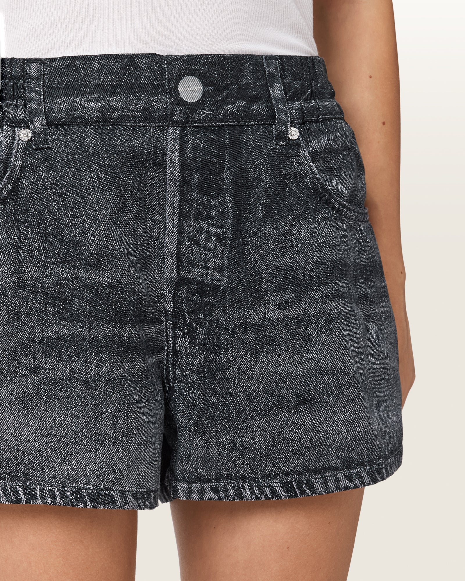 ILLUSION BLACK Color Tyler Short from AllSaints
