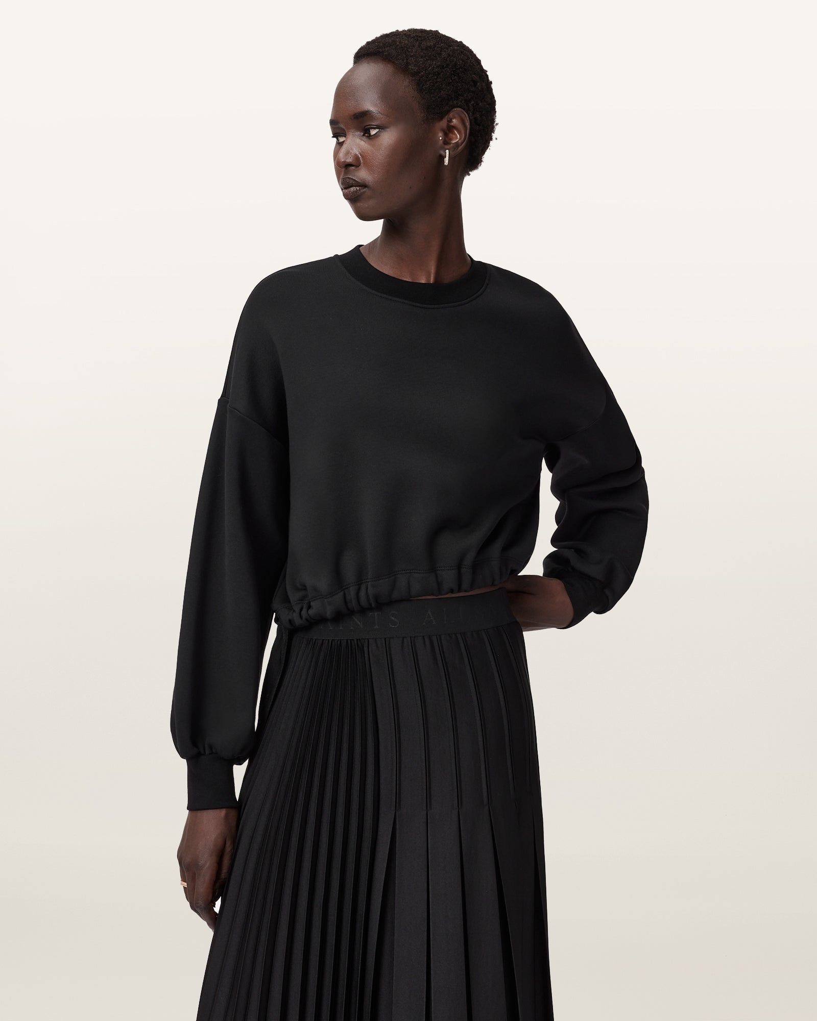 Black Color Lele Sweatshirt from AllSaints