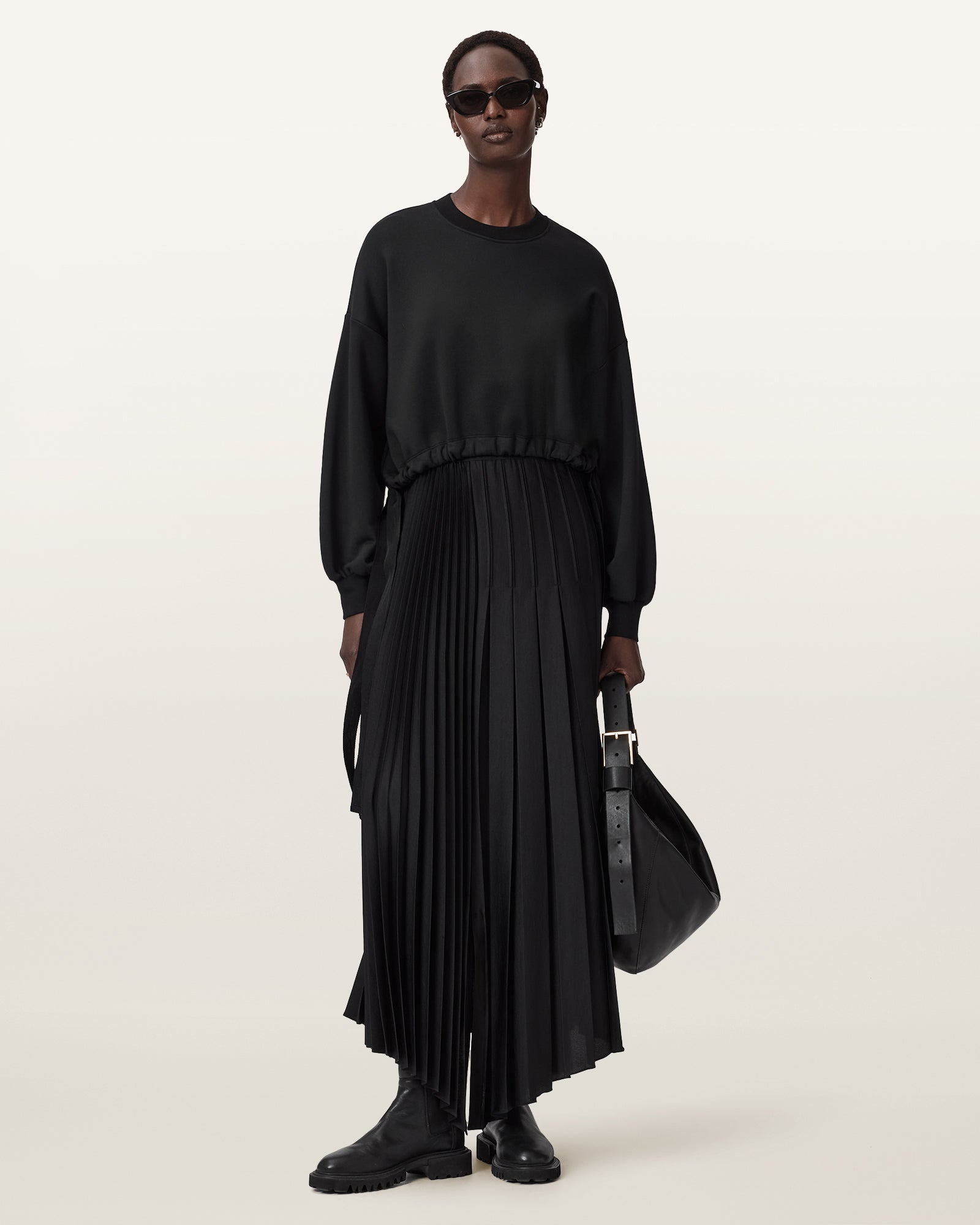 Black Color Lele Sweatshirt from AllSaints