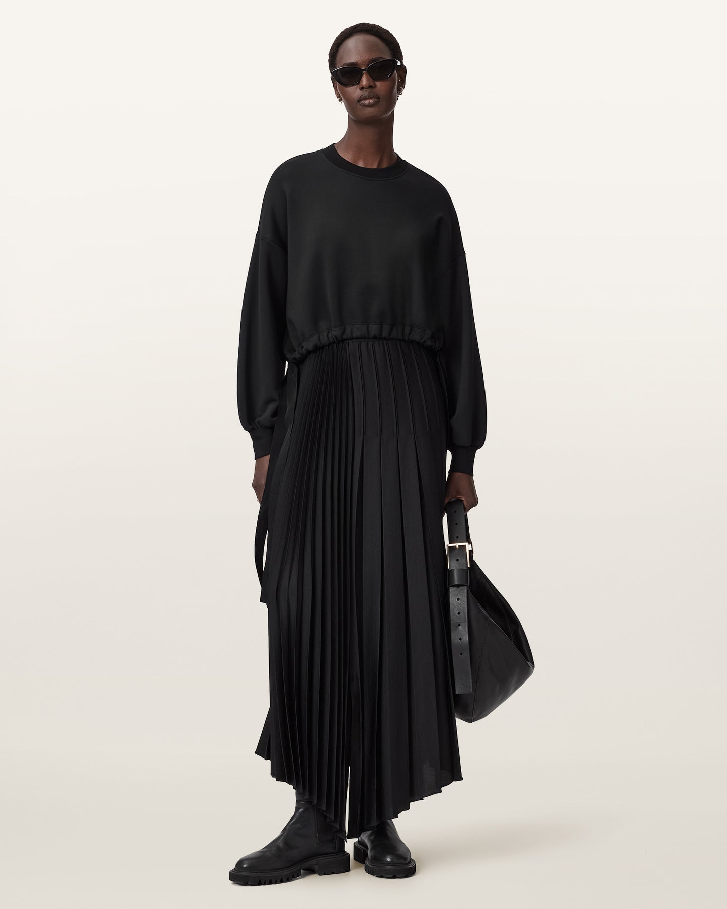 Black Color Lele Sweatshirt from AllSaints