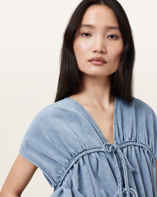Light Blue Color Remy Top from AllSaints