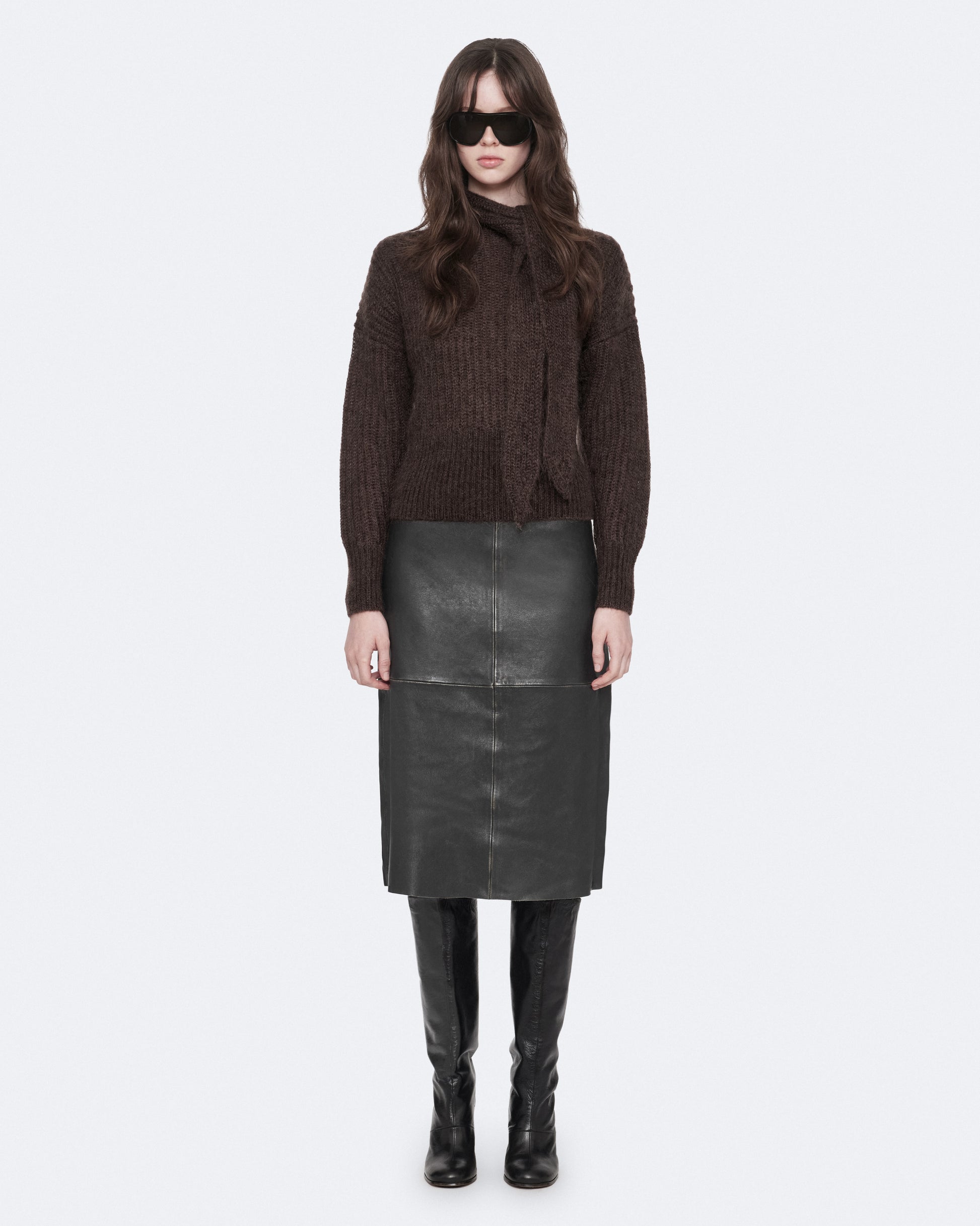 Black/Brown Color Olivia Skirt from AllSaints