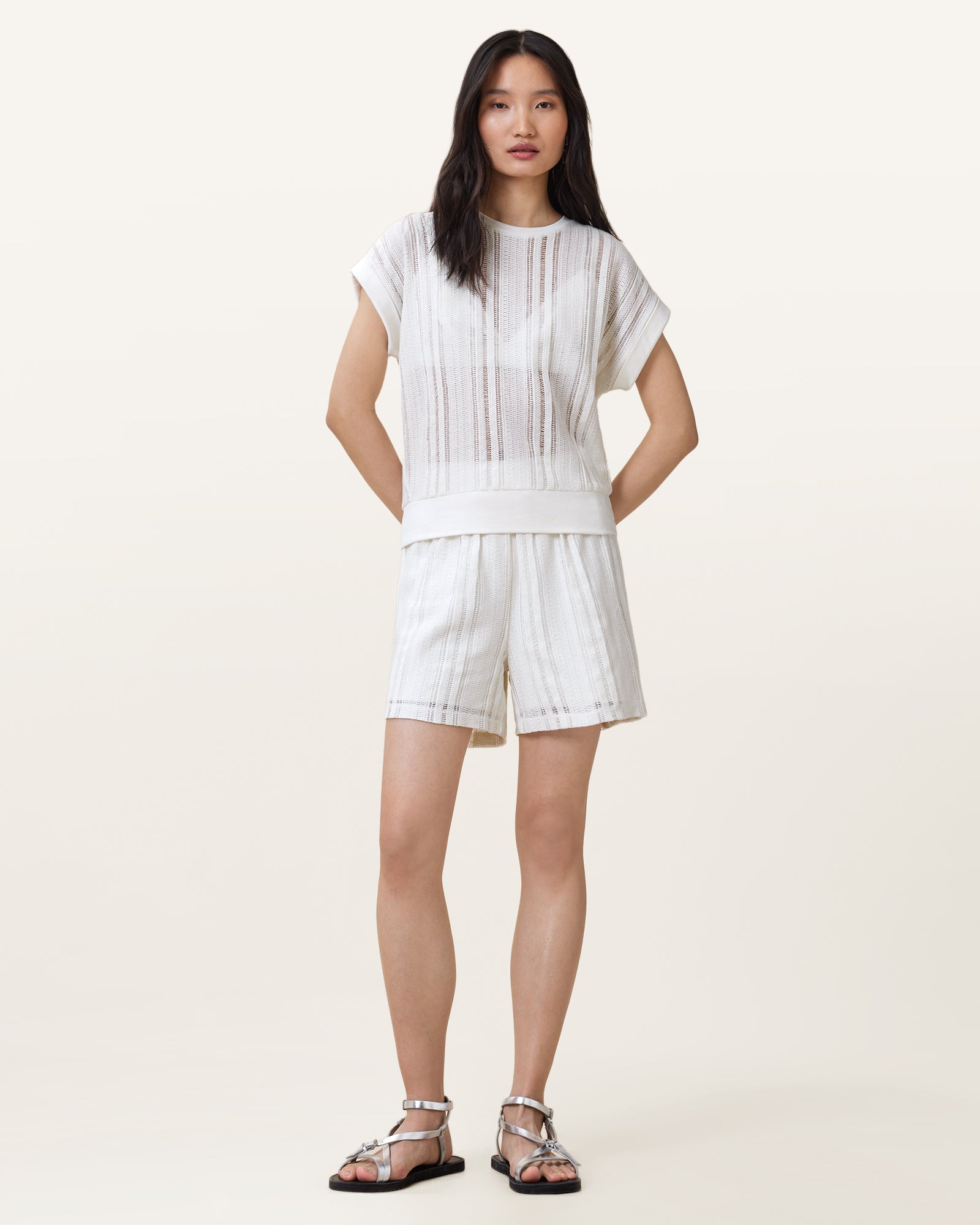 TOFU WHITE Color Giana Crochet Tank from AllSaints