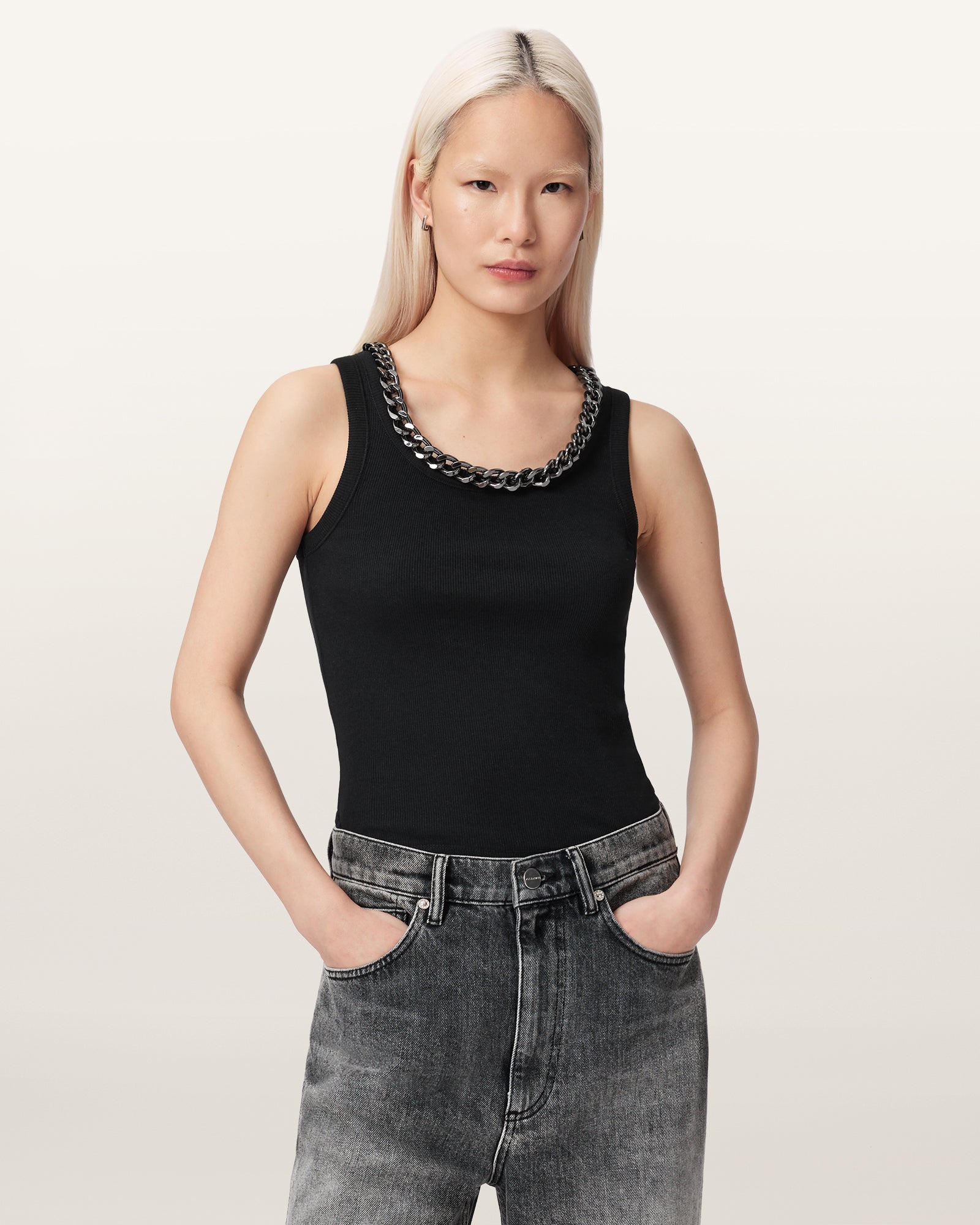 Black Color Lucy Tank from AllSaints