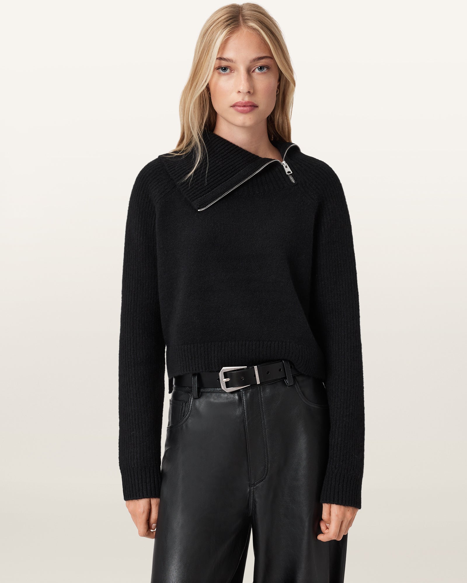Black Color Jax Roll Neck from AllSaints