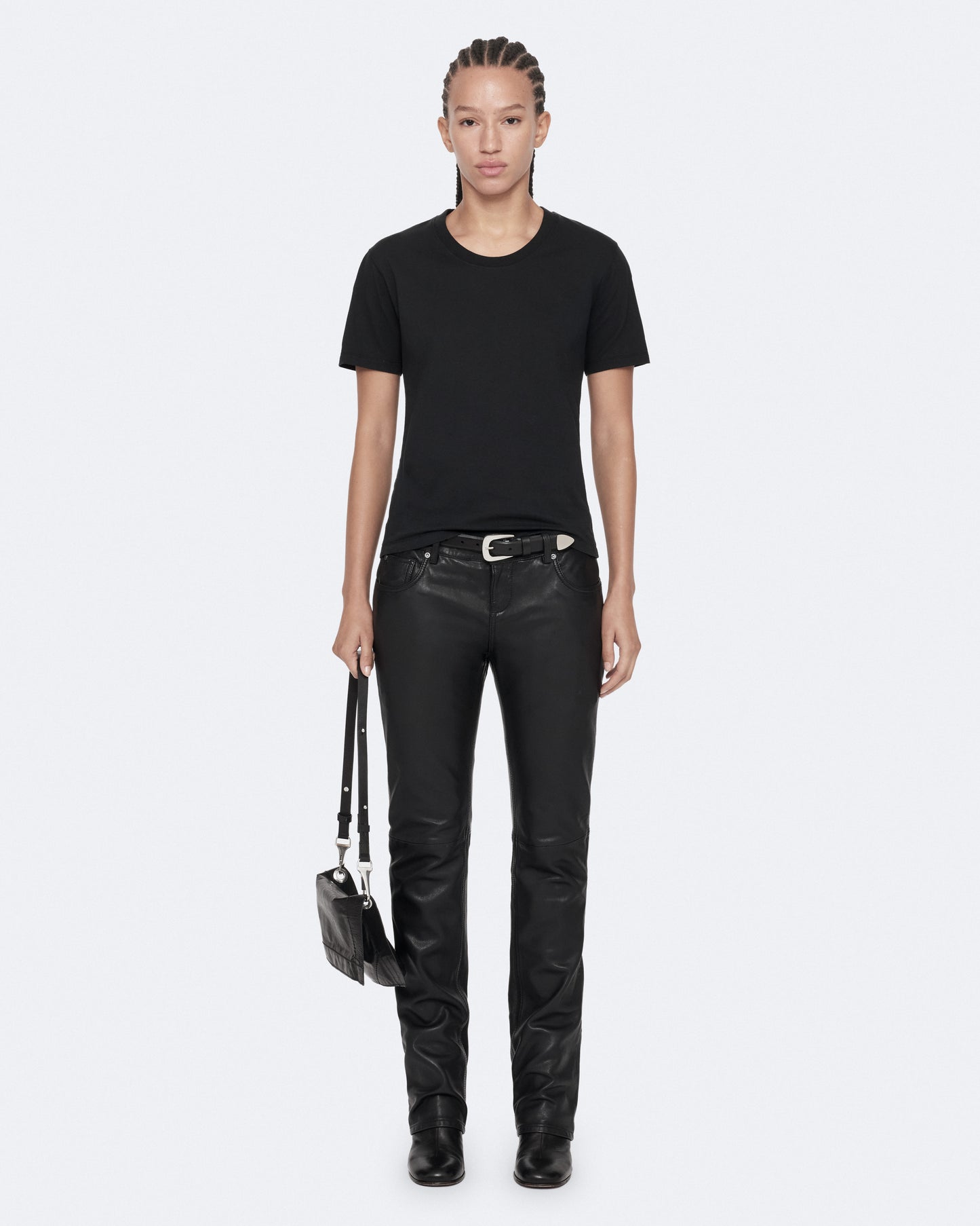 Washed Black Color Hela SS Tee from AllSaints