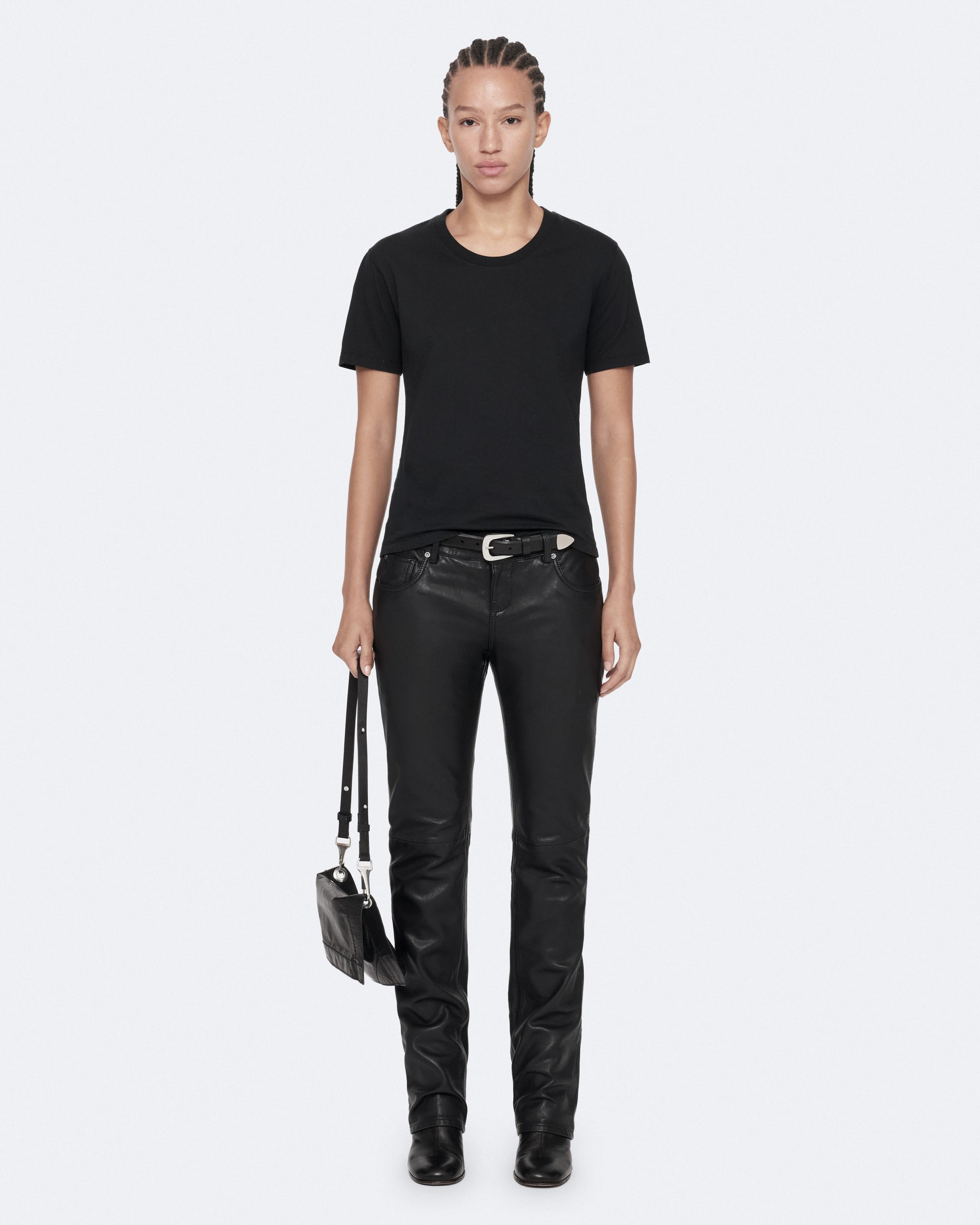 Washed Black Color Hela SS Tee from AllSaints