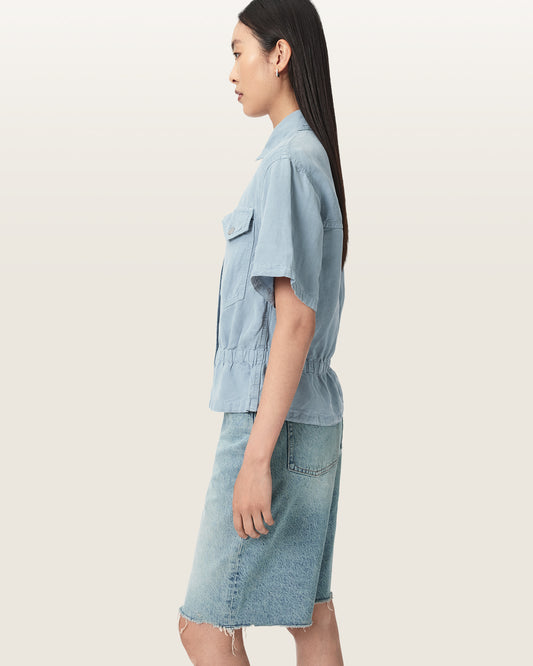 Light Blue Color Tove SS Shirt from AllSaints