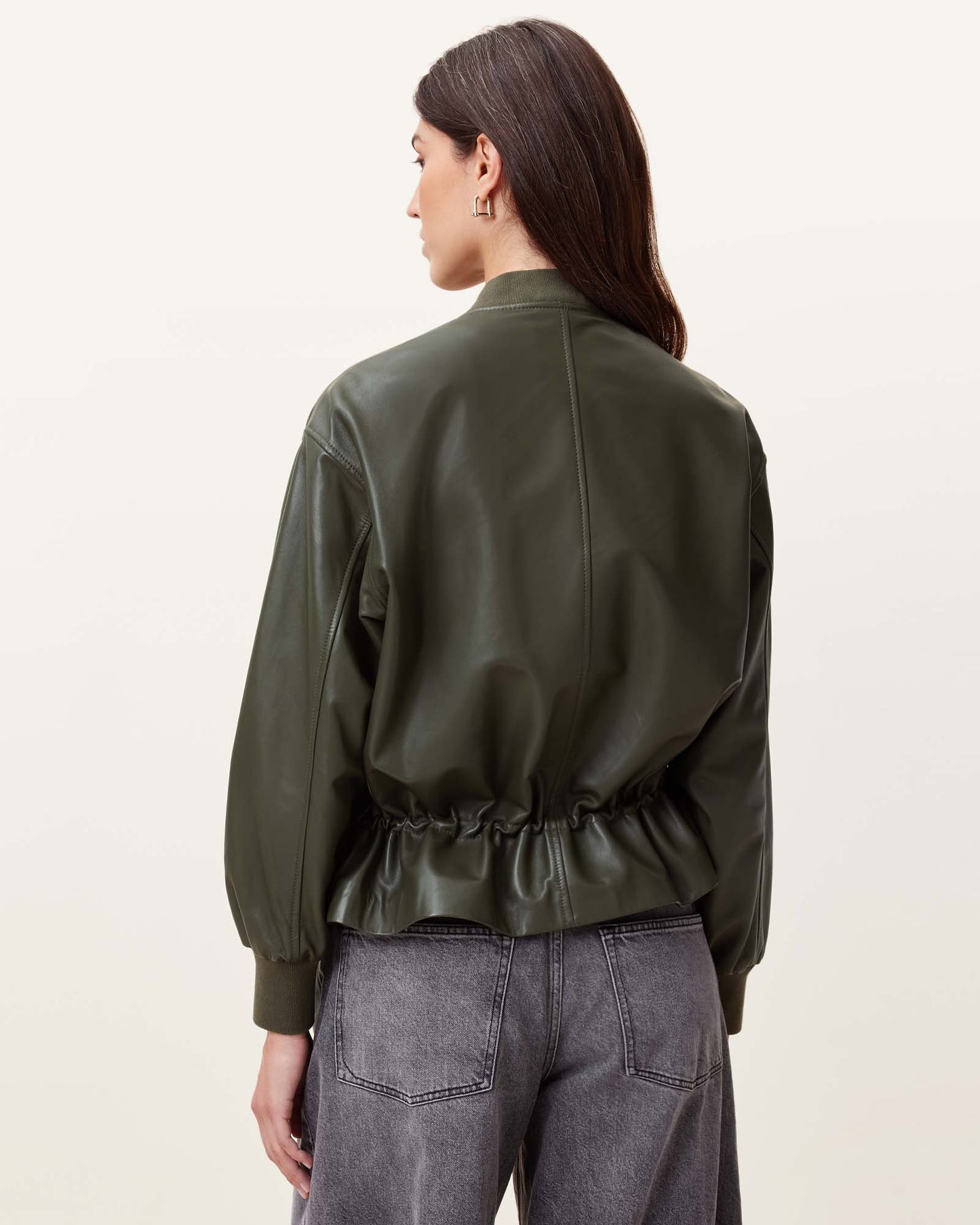 Sofi Leather Bomber Jacket