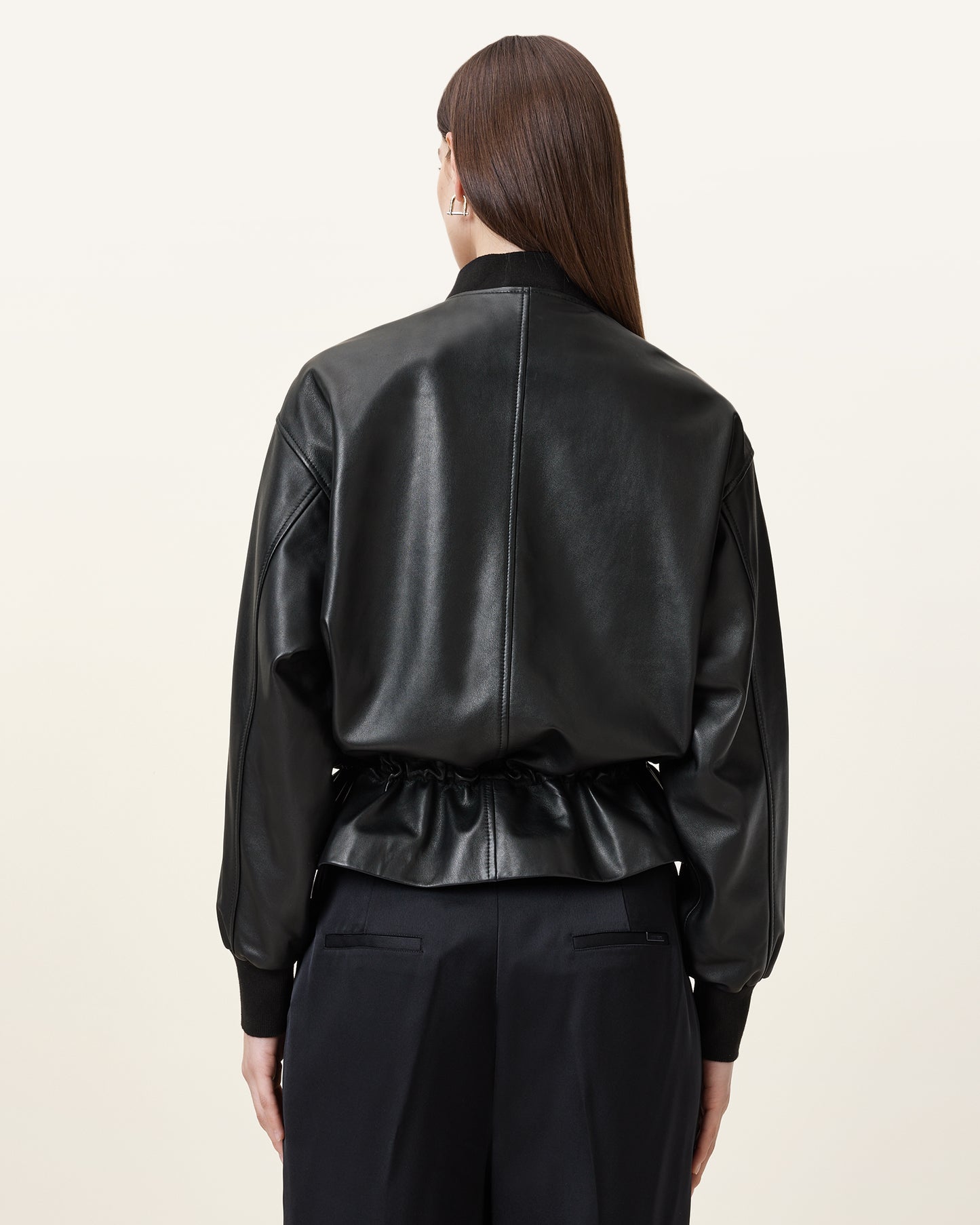 Sofi Leather Bomber Jacket