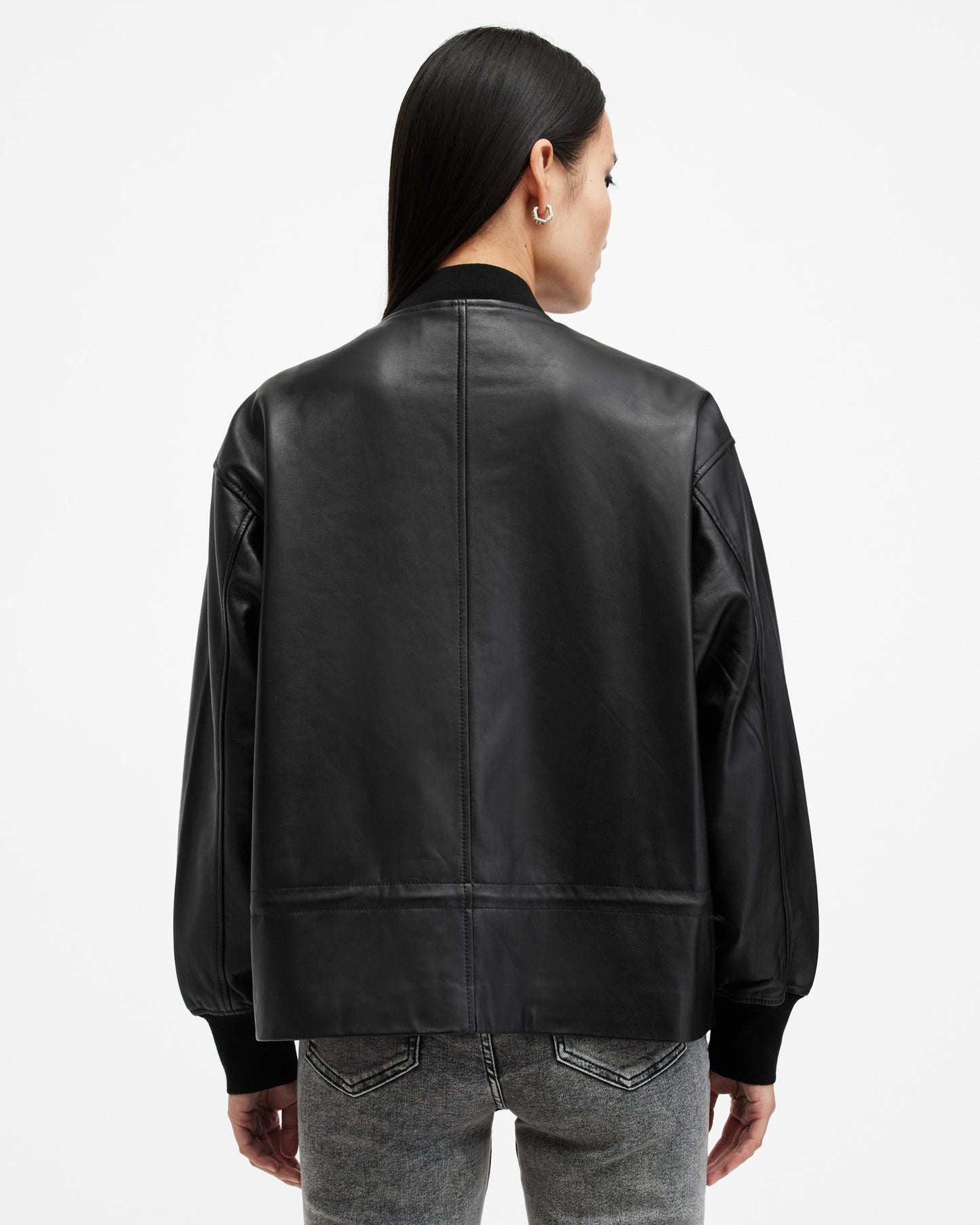 Sofi Leather Bomber Jacket