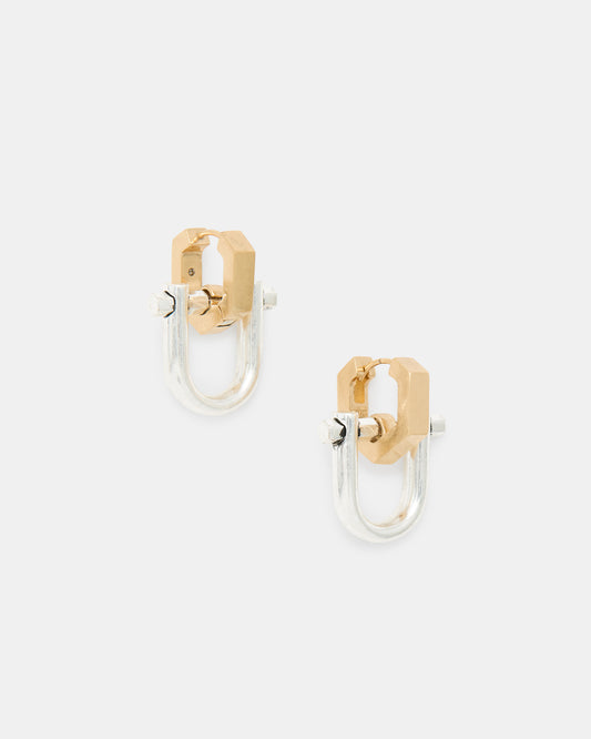 Riley Two Tone Hoops Earrings