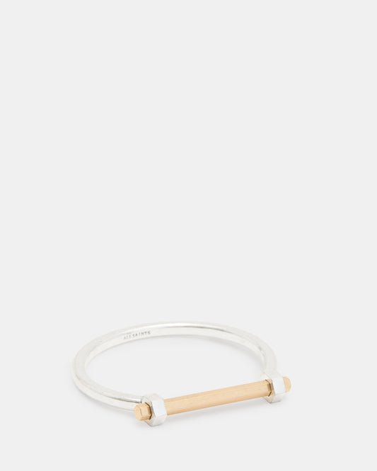 Rhea Two Tone Bangle Bracelet