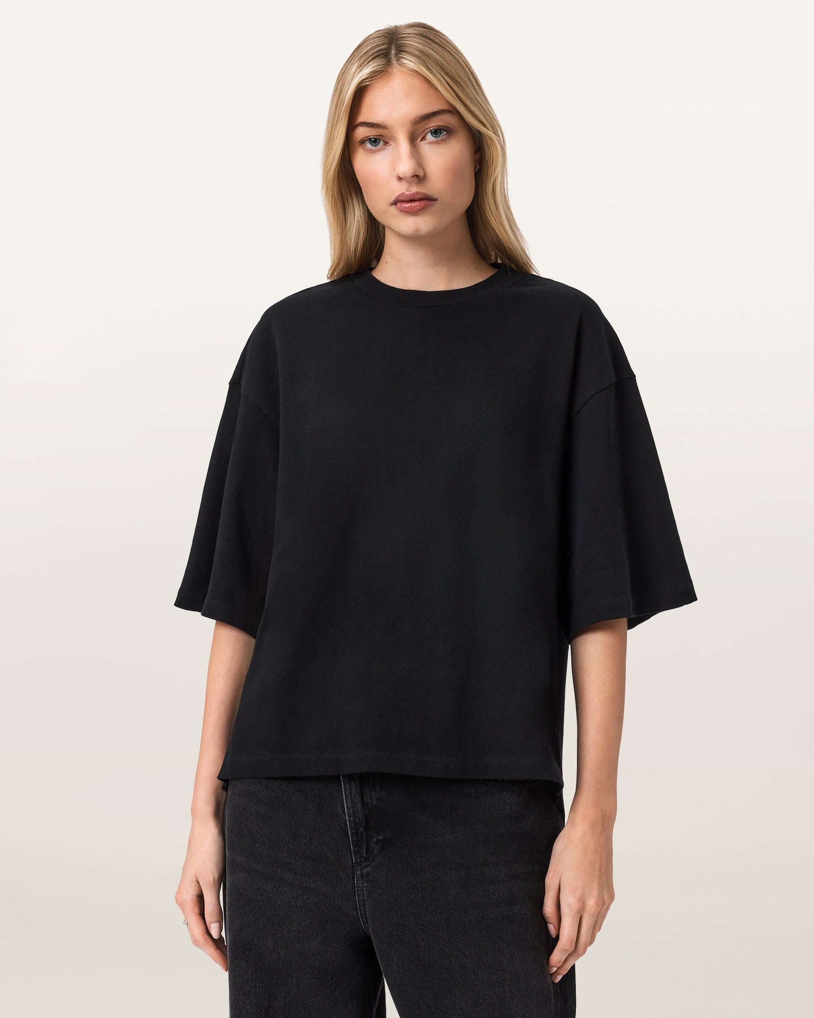 Black Color Esme Amelie Tee from AllSaints
