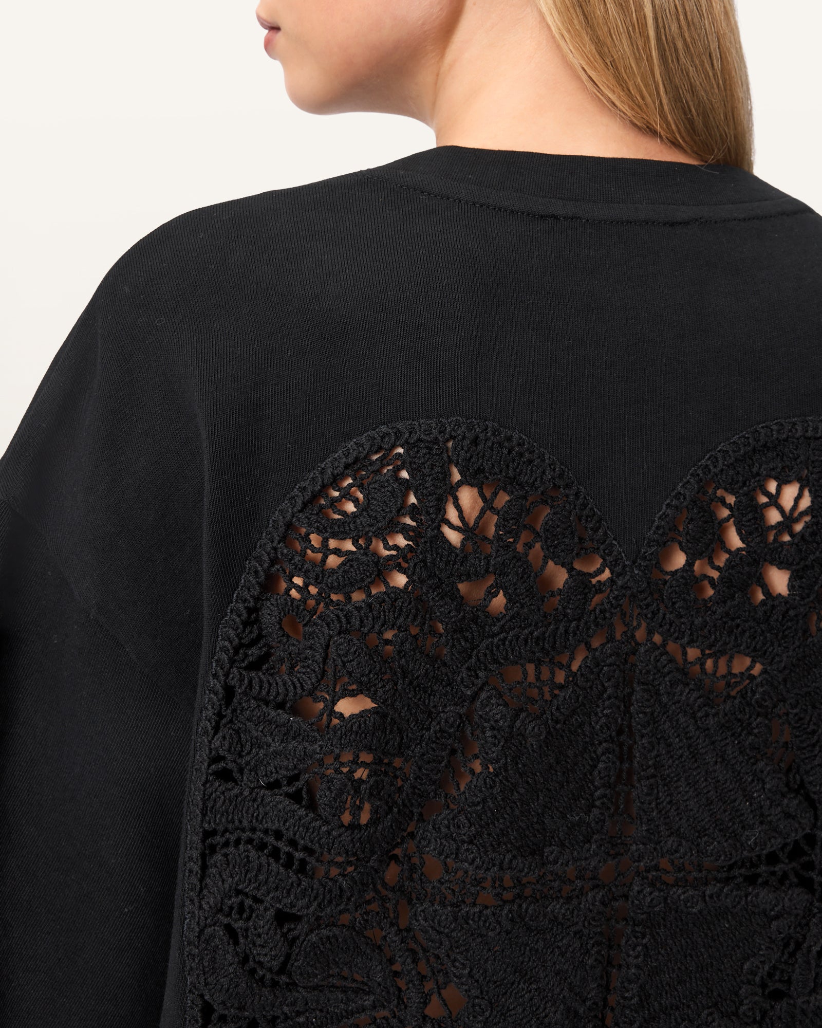 Black Color Esme Amelie Tee from AllSaints
