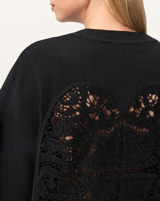 Black Color Esme Amelie Tee from AllSaints