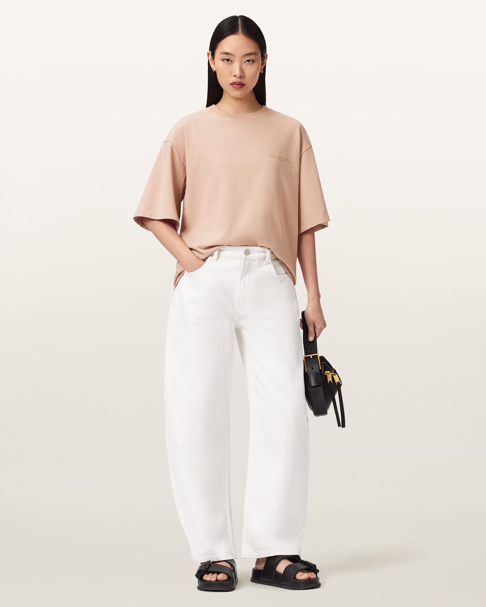 Dusty Pink Color Covenant Amelie Tee from AllSaints