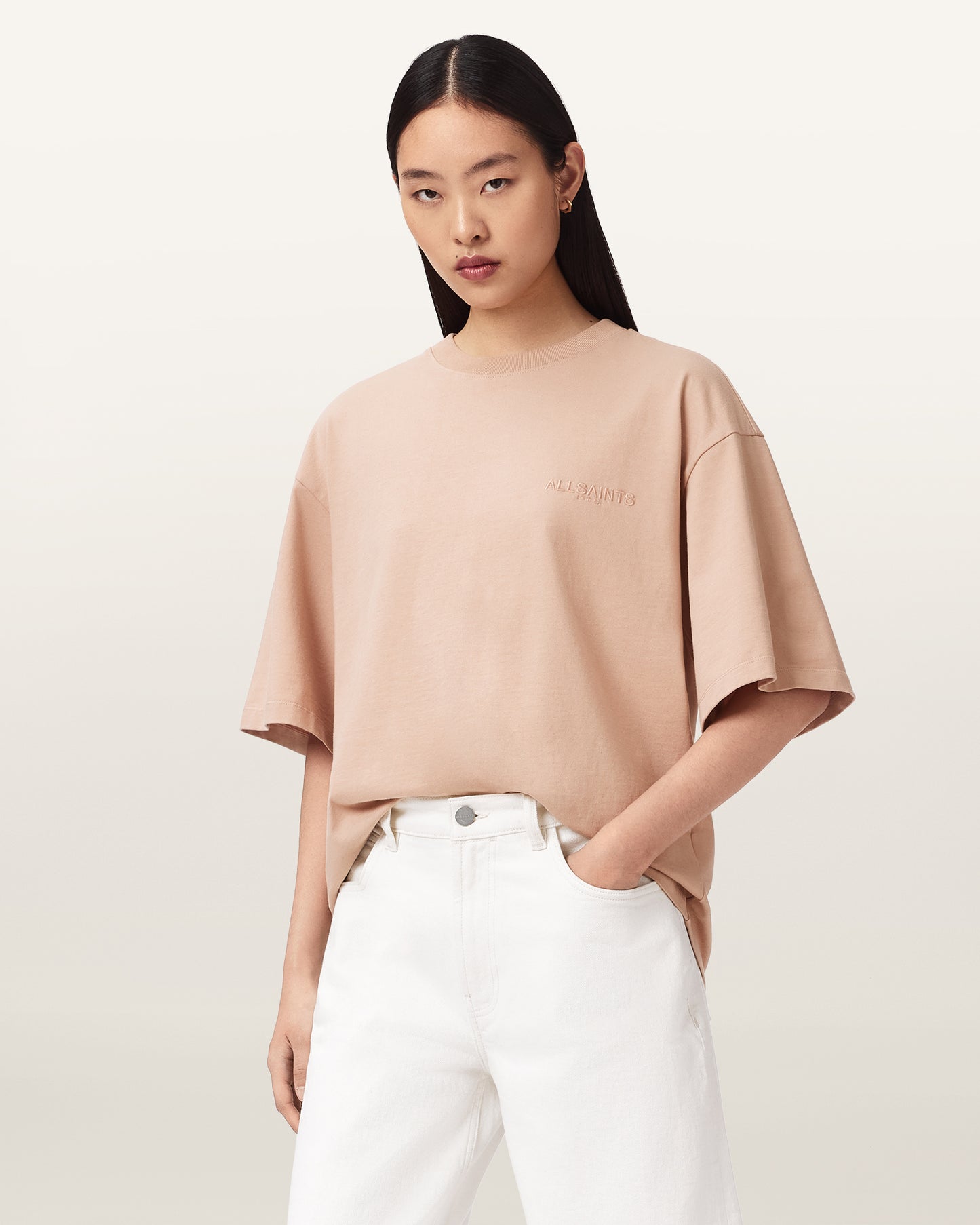 Dusty Pink Color Covenant Amelie Tee from AllSaints