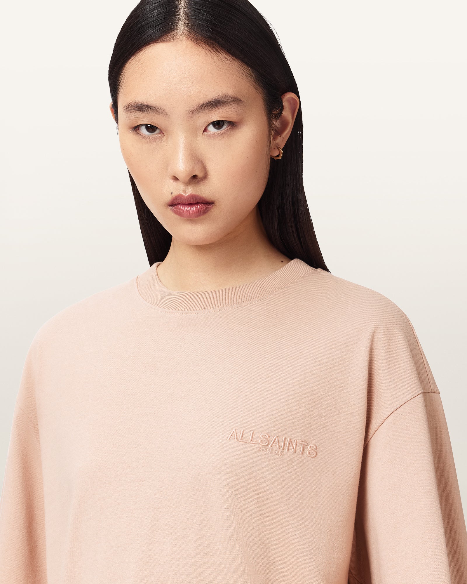 Dusty Pink Color Covenant Amelie Tee from AllSaints