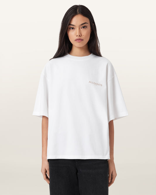 Optic White Color Tempus Amelie Tee from AllSaints