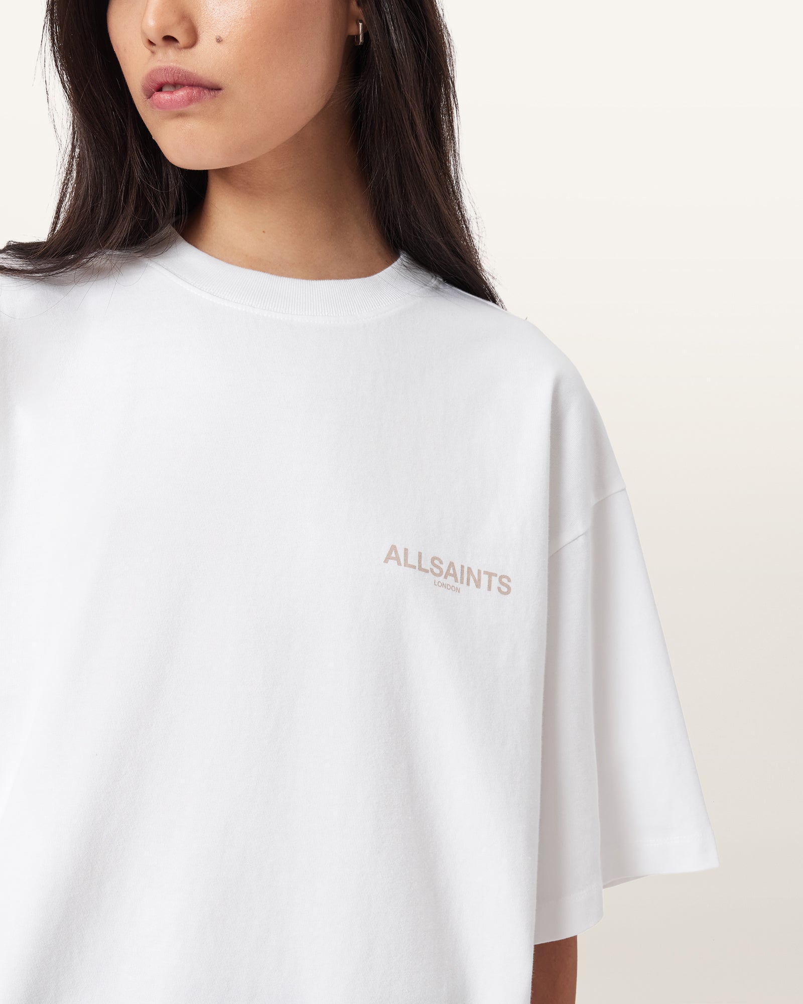Optic White Color Tempus Amelie Tee from AllSaints
