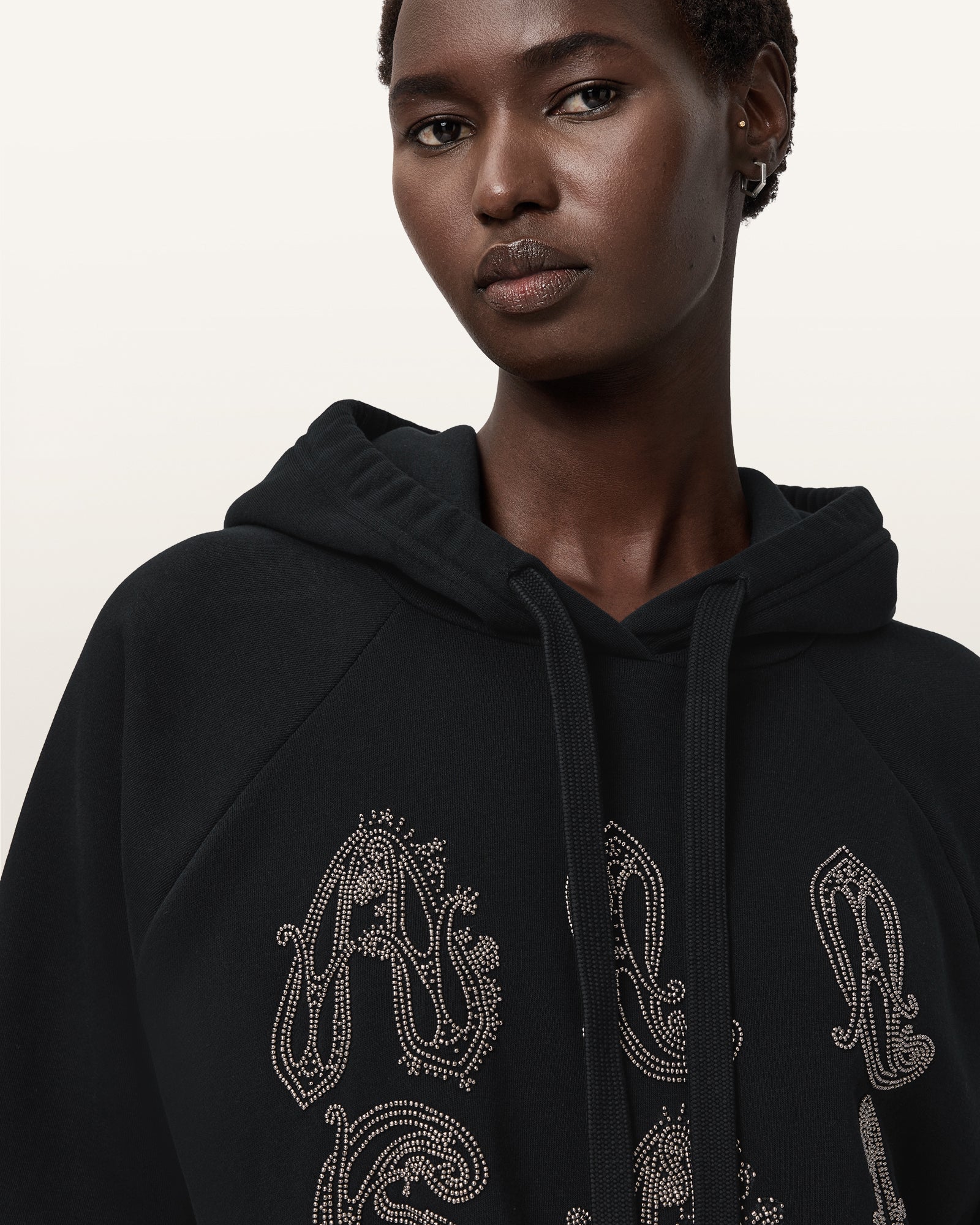 Black Color Ella Talon Hoody from AllSaints