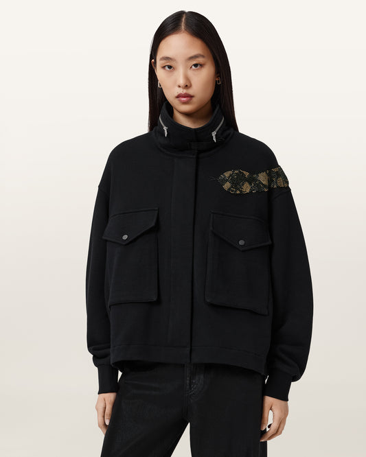 Black Color Ouros Clarie Jacket from AllSaints