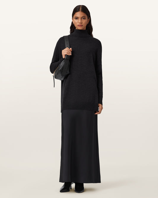 SHADOW BLACK Color Juno Dress from AllSaints
