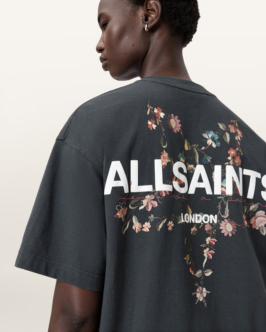 Washed Black Color Pentacle Etta Tee from AllSaints