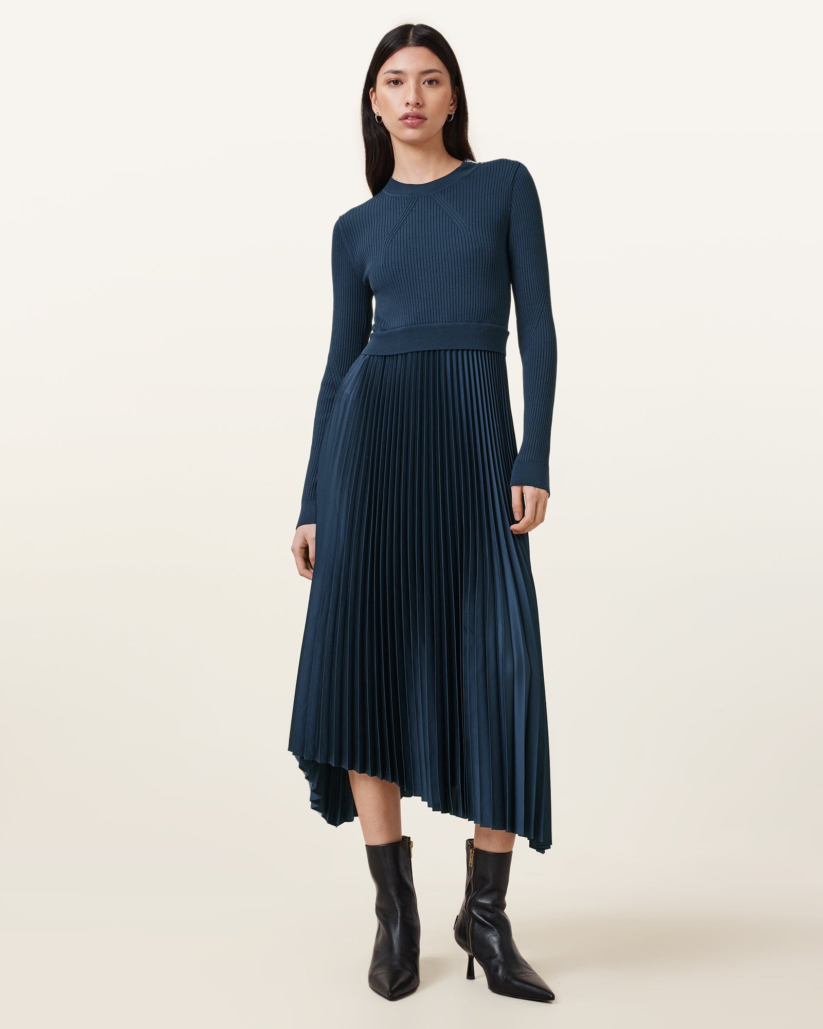 Airforce Blue Color Fay Dress from AllSaints