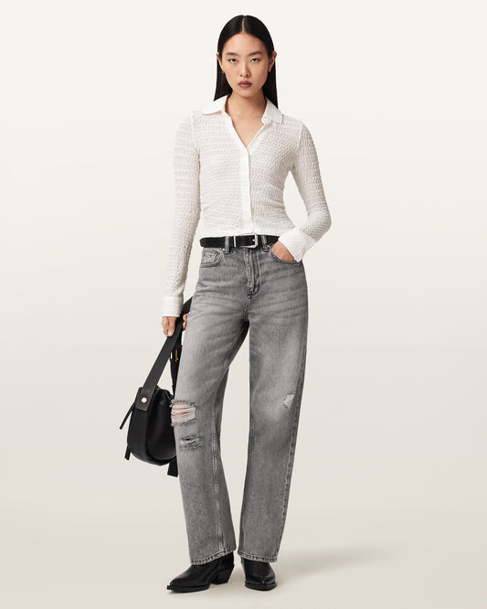 Chalk White Color Connie Shirt from AllSaints