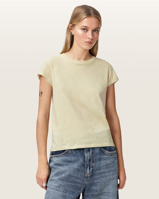 HAZE GREEN Color Anna Tee from AllSaints