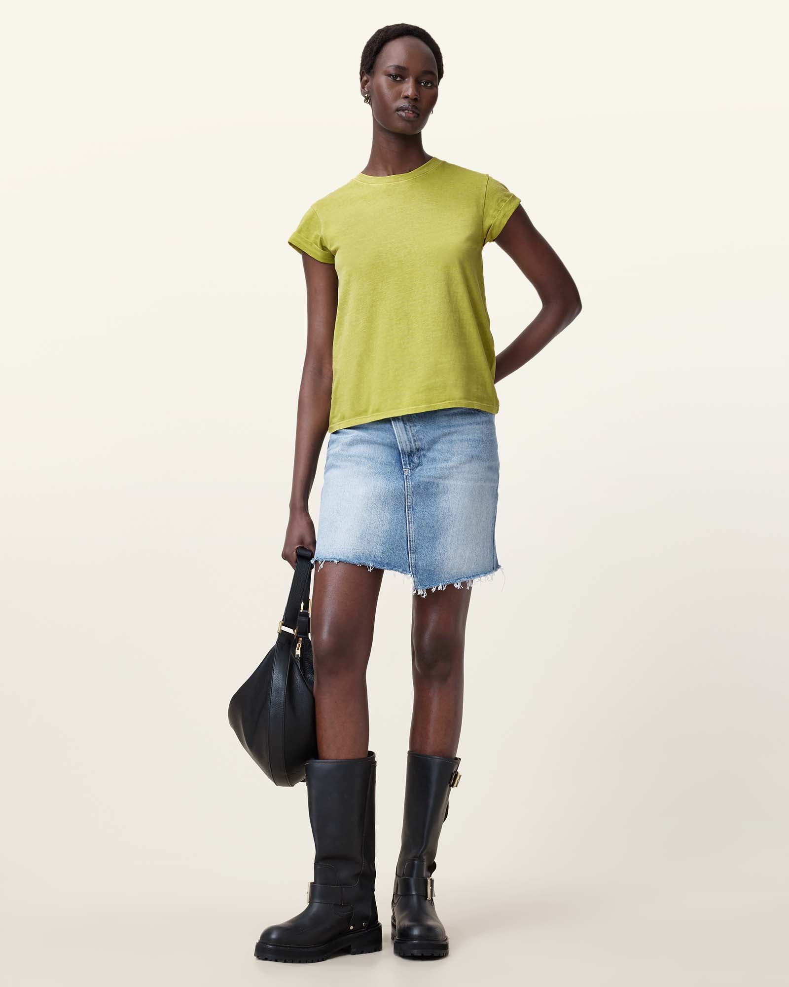 UNITY GREEN Color Anna Tee from AllSaints