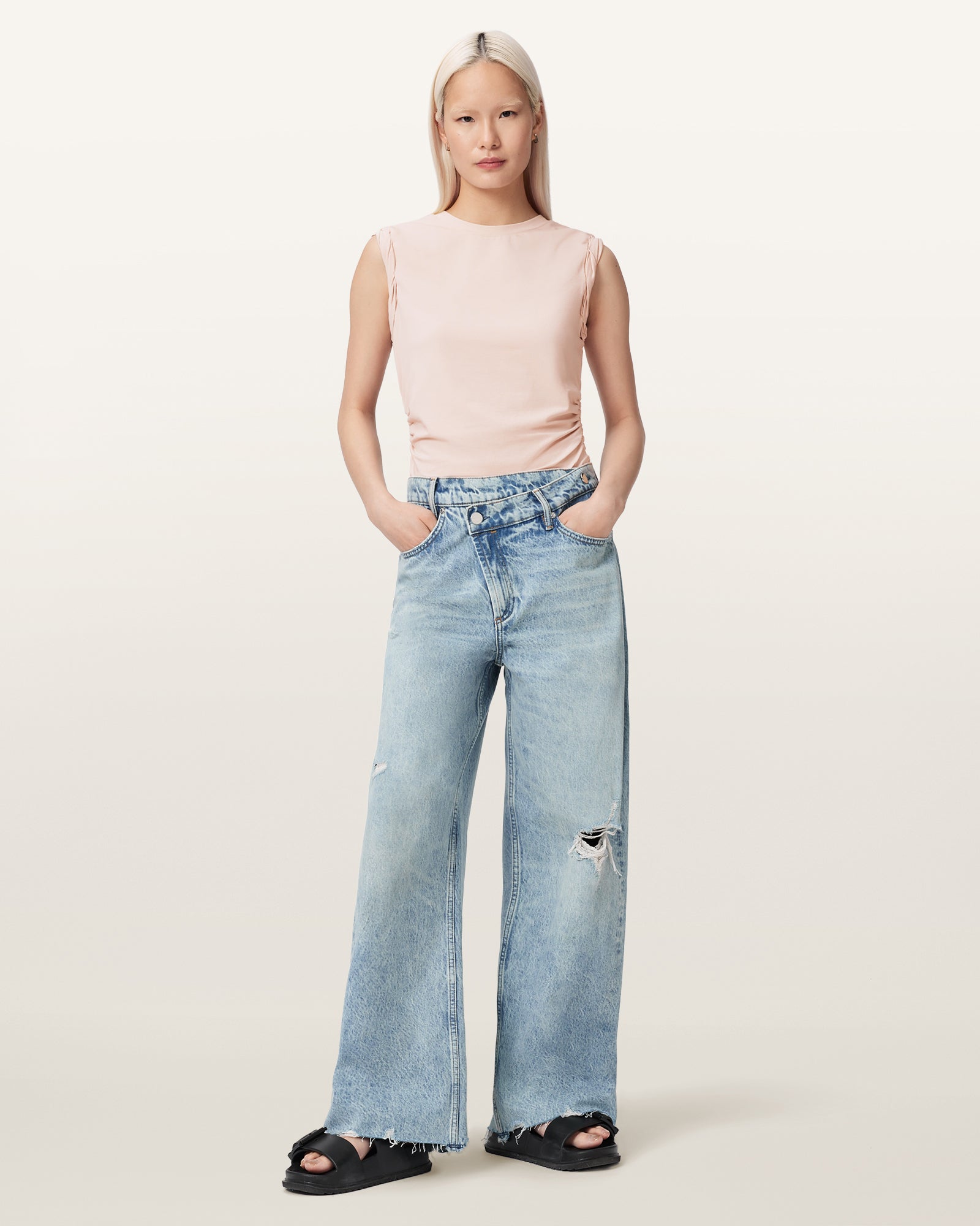 CRYSTAL PINK Color West Tank from AllSaints