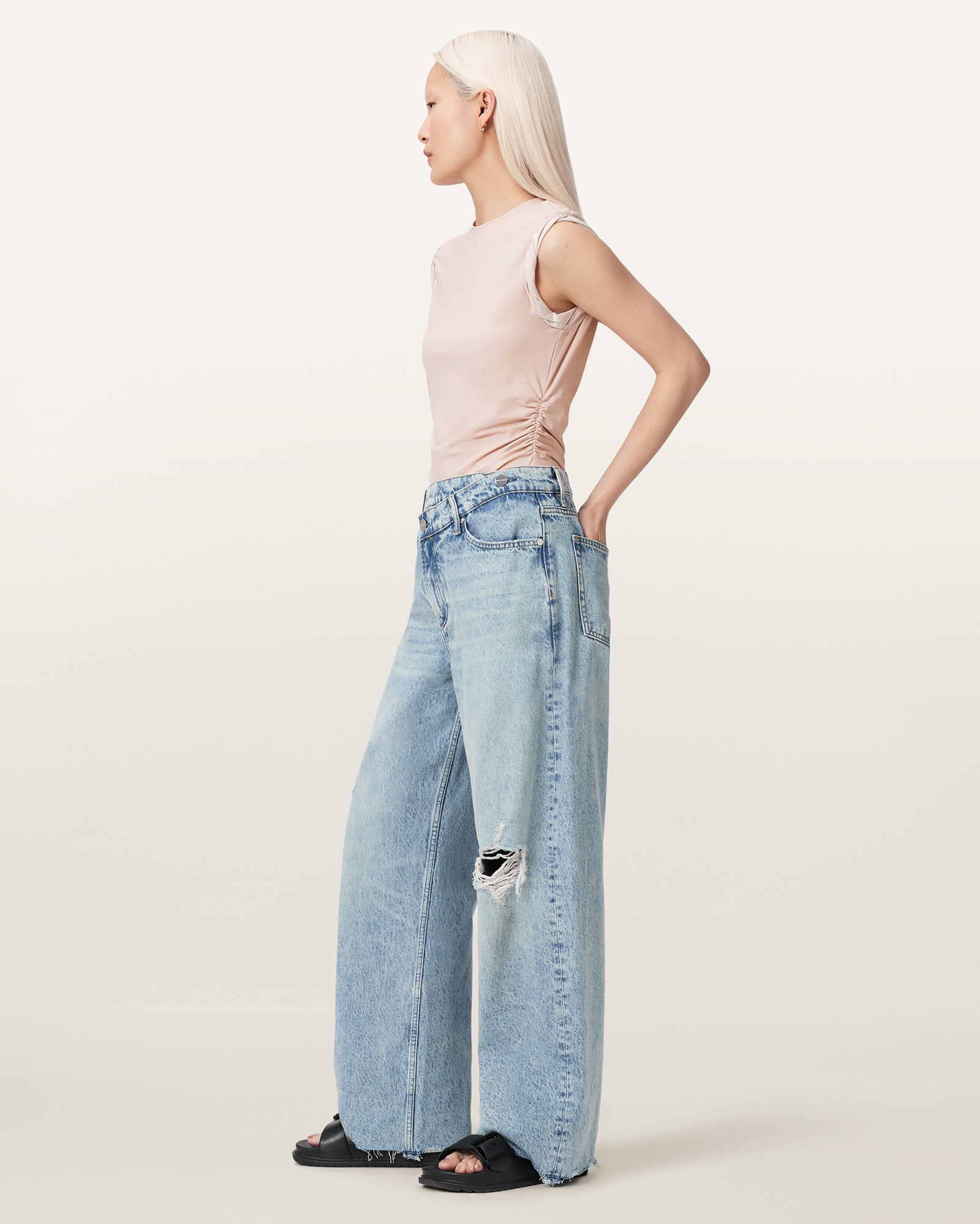 CRYSTAL PINK Color West Tank from AllSaints