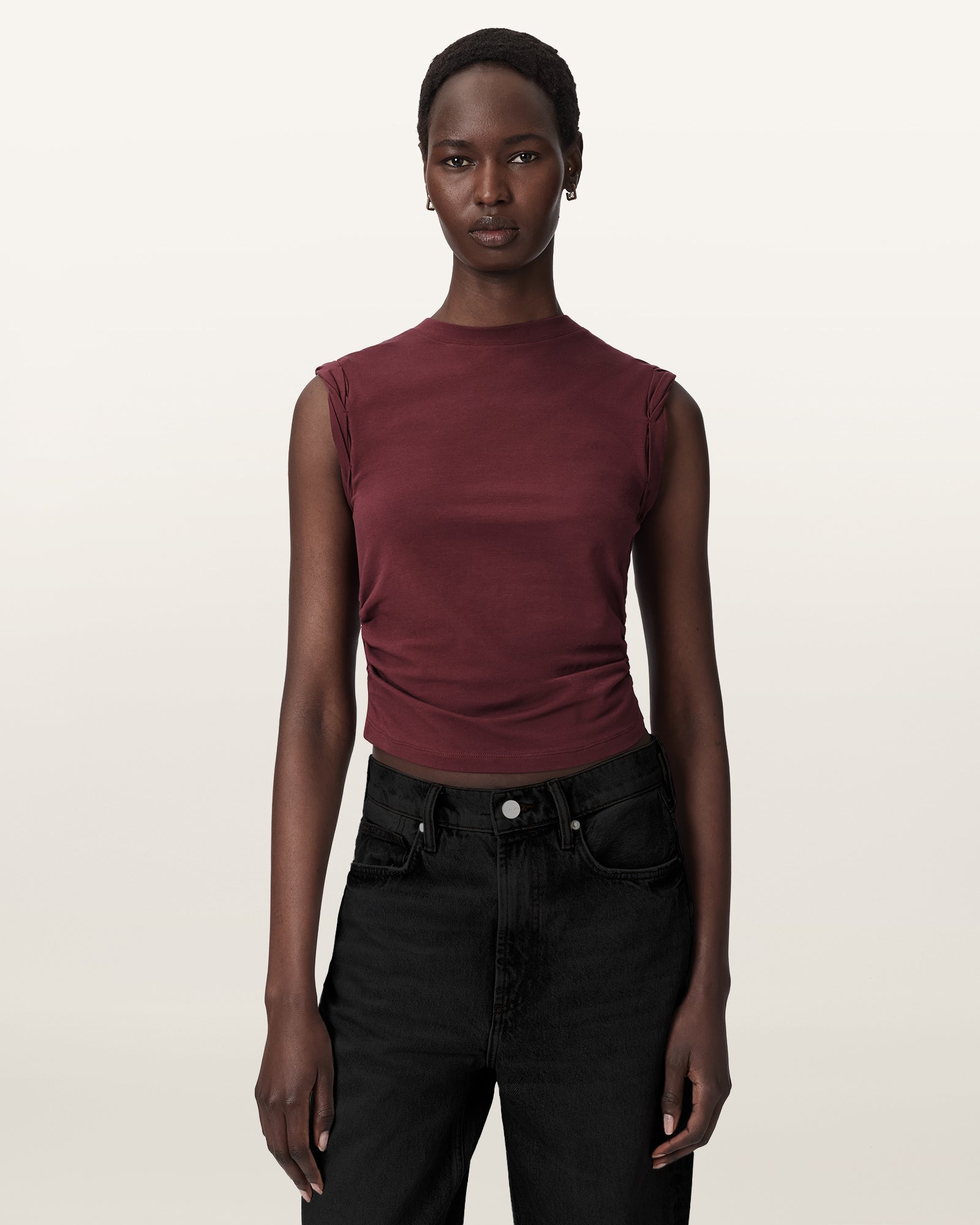 BURNT RED Color West Tank from AllSaints